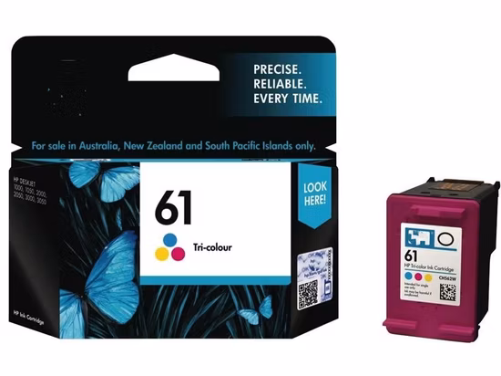 Cartucho de tinta original 61 negro y color para consumibles de impresora de inyección de tinta HP